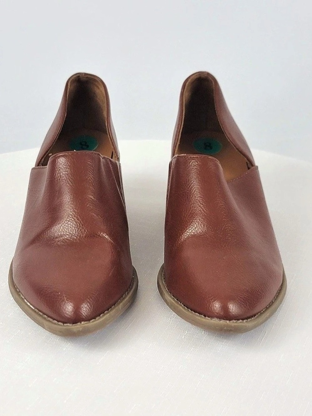 Women's Brown CYNTHIA ROWLEY Slip-On Heels US 8